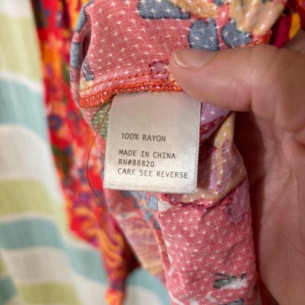 Rachel Roy Floral Skirt Set (2 pieces) Pink and Orange Sz Med - Picture 6 of 7
